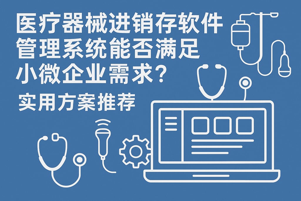 医疗器械进销存软件管理系统能否满足小微企业需求？实用方案推荐