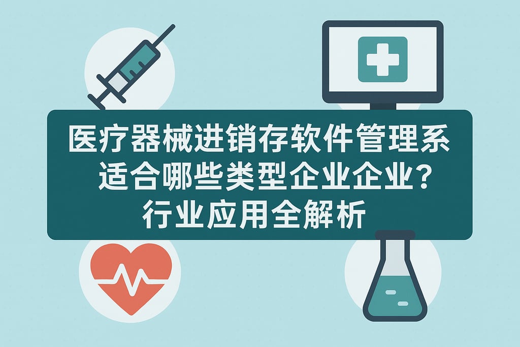 医疗器械进销存软件管理系统适合哪些类型企业？行业应用全解析
