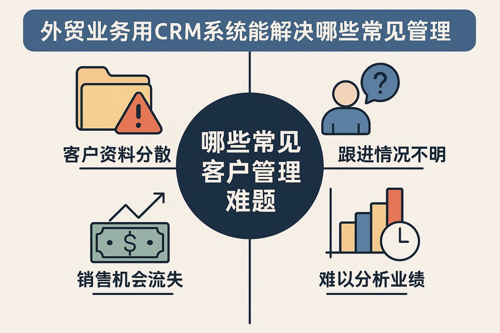 外贸业务用CRM系统能解决哪些常见客户管理难题