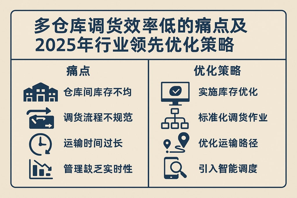 多仓库调货效率低的痛点及2025年行业领先优化策略