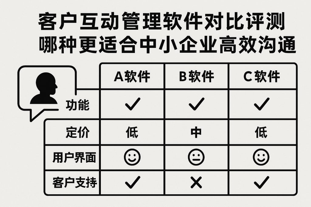 客户互动管理软件对比评测，哪种更适合中小企业高效沟通