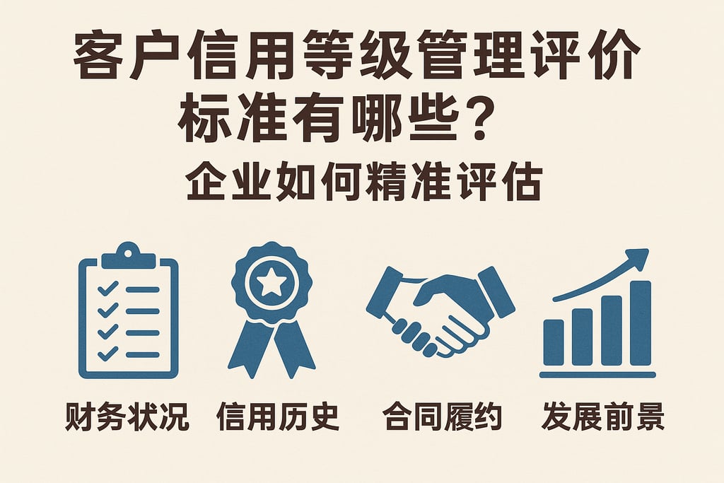 客户信用等级管理评分标准有哪些？企业如何精准评估