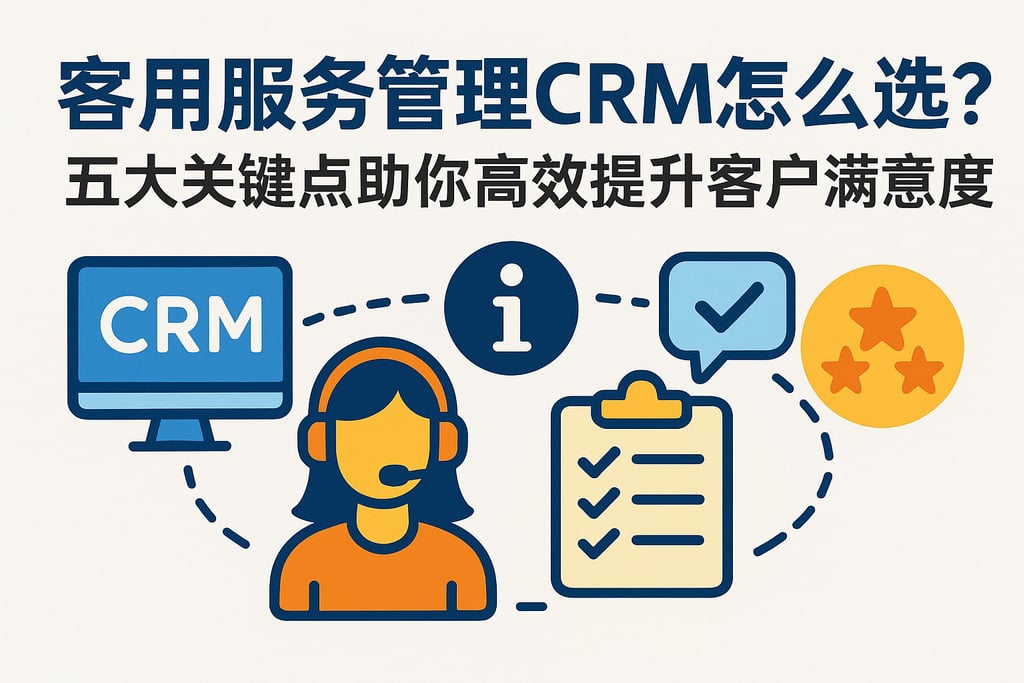 客户服务管理CRM怎么选？五大关键点助你高效提升客户满意度