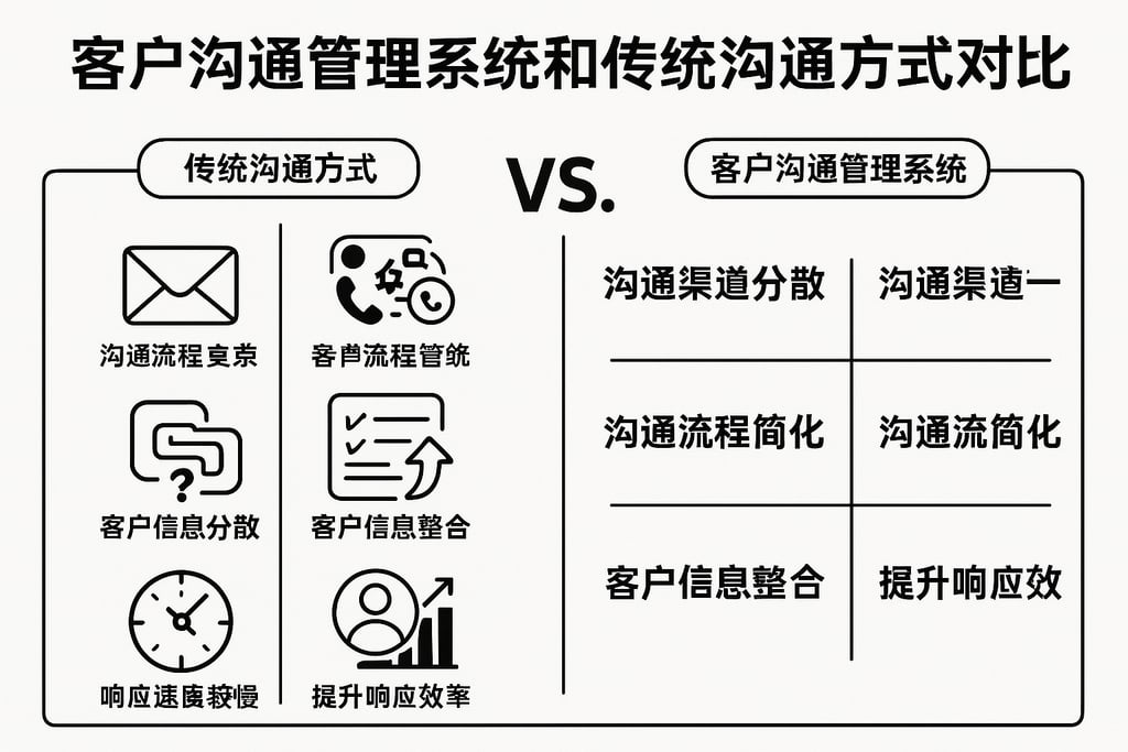 客户沟通管理系统和传统沟通方式对比，提升效率的关键点有哪些