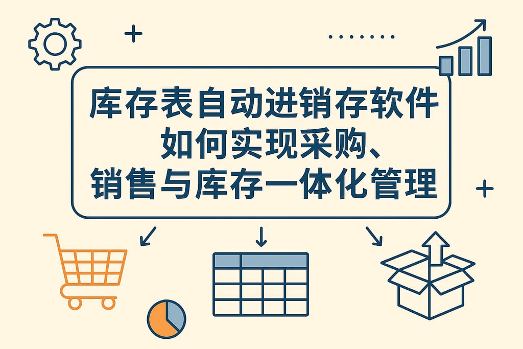 库存表自动进销存软件如何实现采购、销售与库存一体化管理