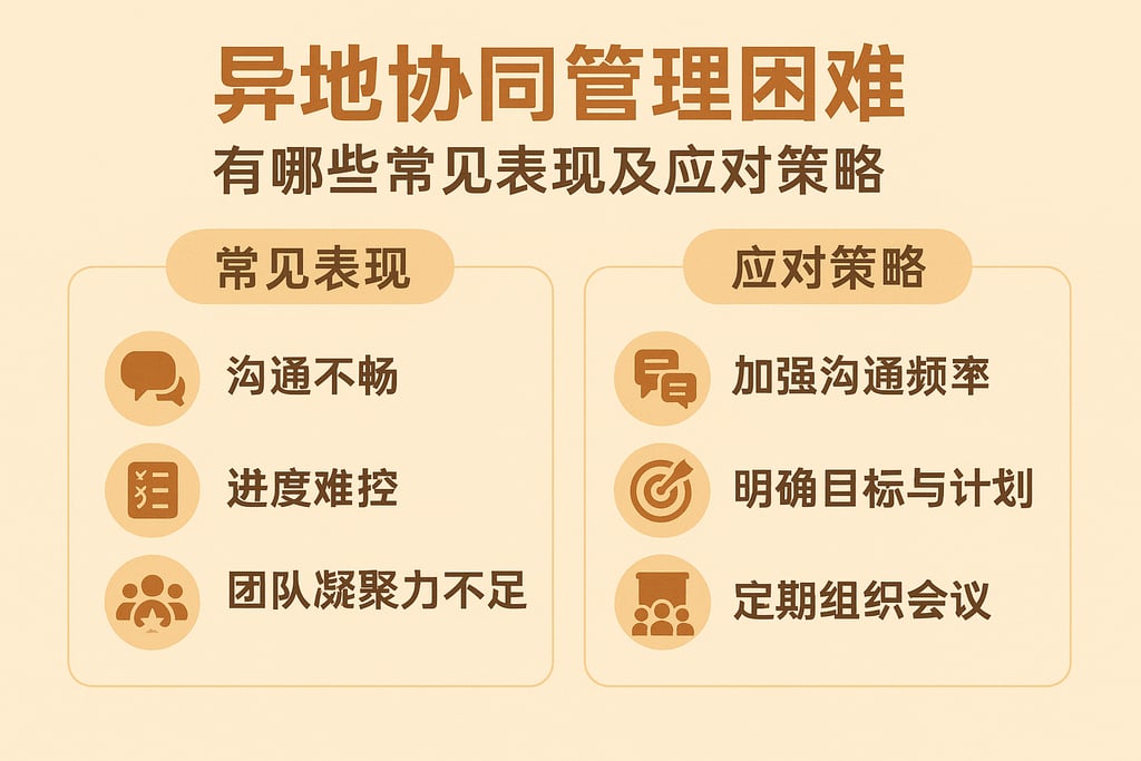 异地协同管理困难有哪些常见表现及应对策略