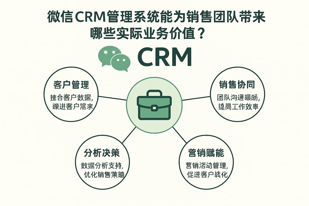 微信CRM管理系统能为销售团队带来哪些实际业务价值？