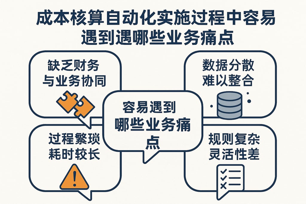 成本核算自动化实施过程中容易遇到哪些业务痛点