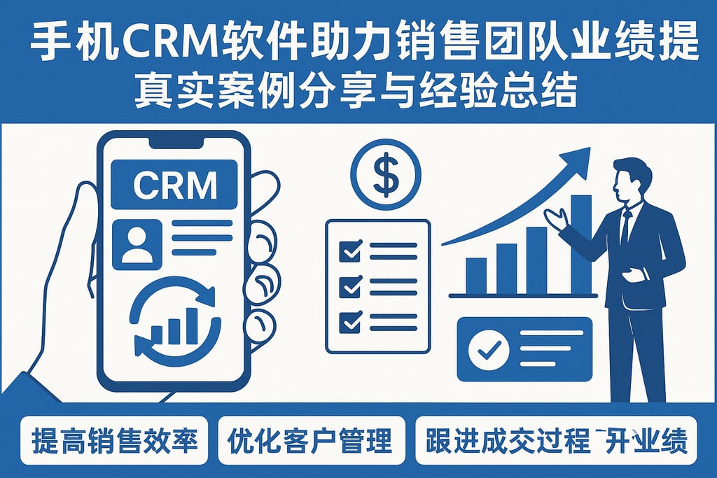手机CRM软件助力销售团队业绩提升，真实案例分享与经验总结