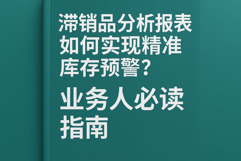 滞销品分析报表如何实现精准库存预警？业务人必读指南
