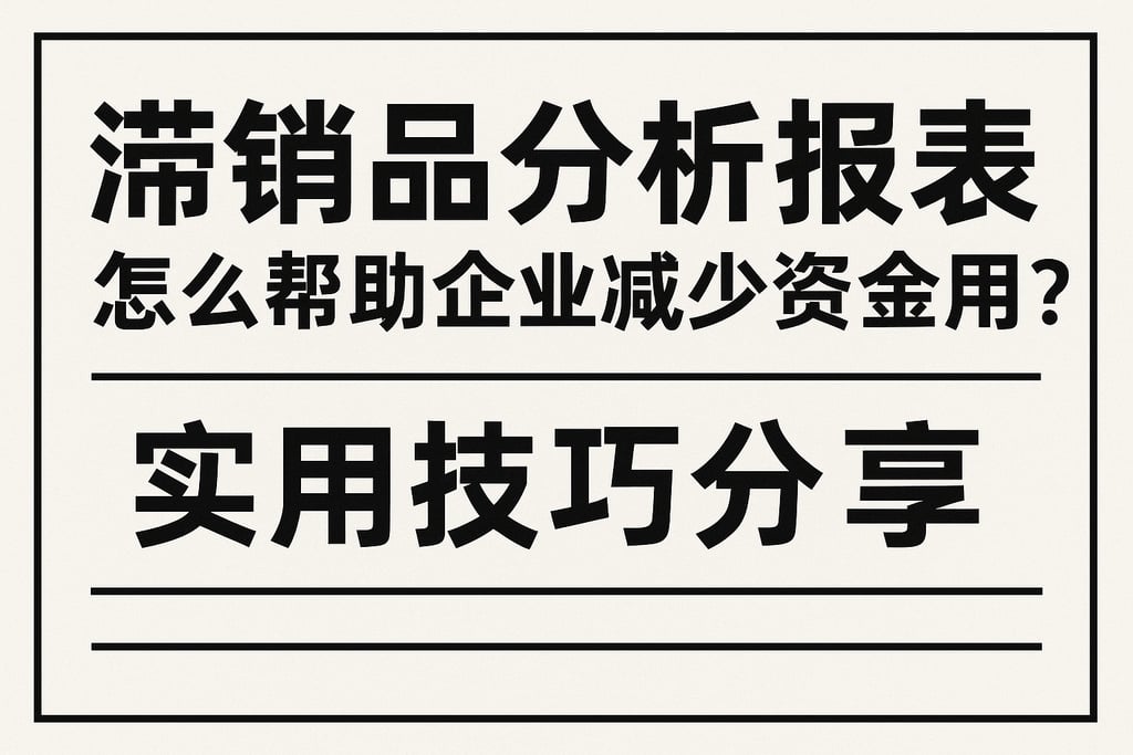 滞销品分析报表怎么帮助企业减少资金占用？实用技巧分享
