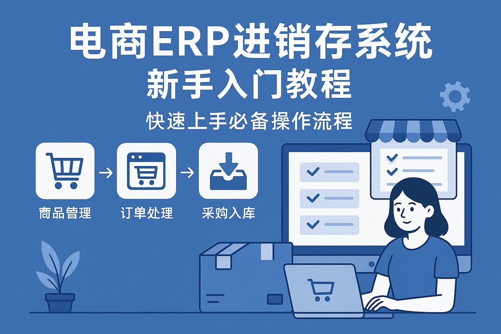 电商erp进销存系统新手入门教程，快速上手必备操作流程