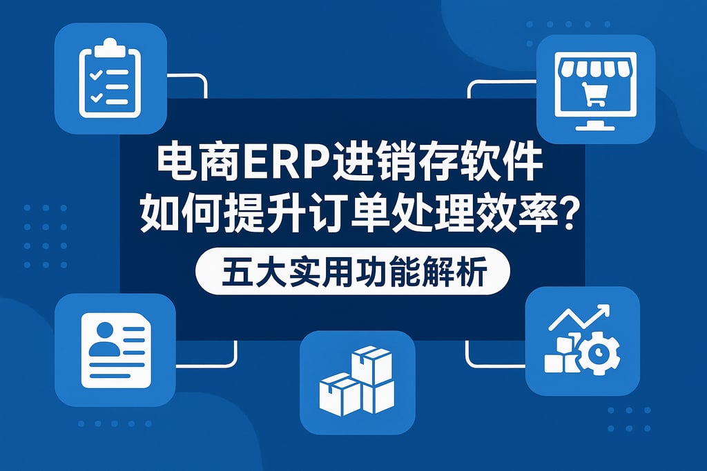 电商erp进销存软件如何提升订单处理效率？五大实用功能解析