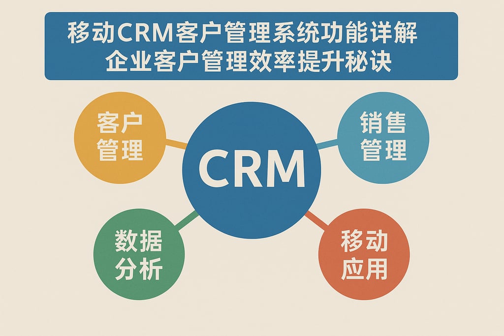 移动CRM客户管理系统功能详解，企业客户管理效率提升秘诀