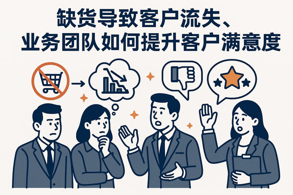 缺货导致客户流失，业务团队如何提升客户满意度
