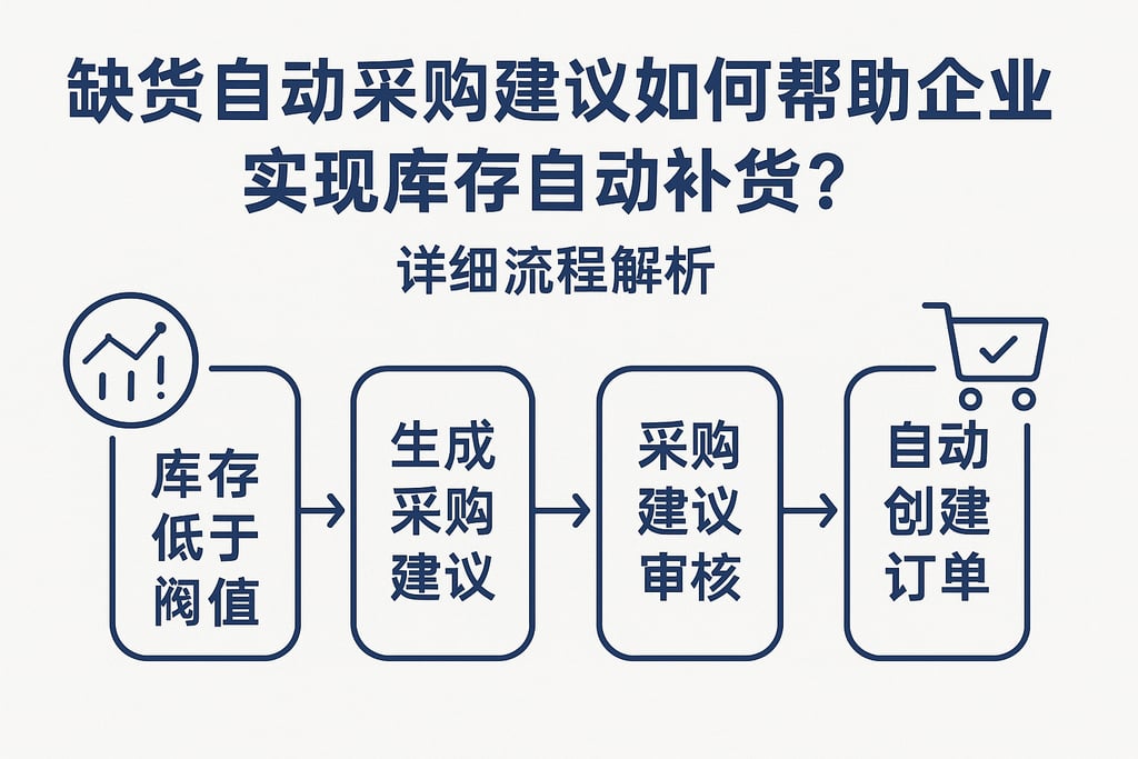 缺货自动采购建议如何帮助企业实现库存自动补货？详细流程解析