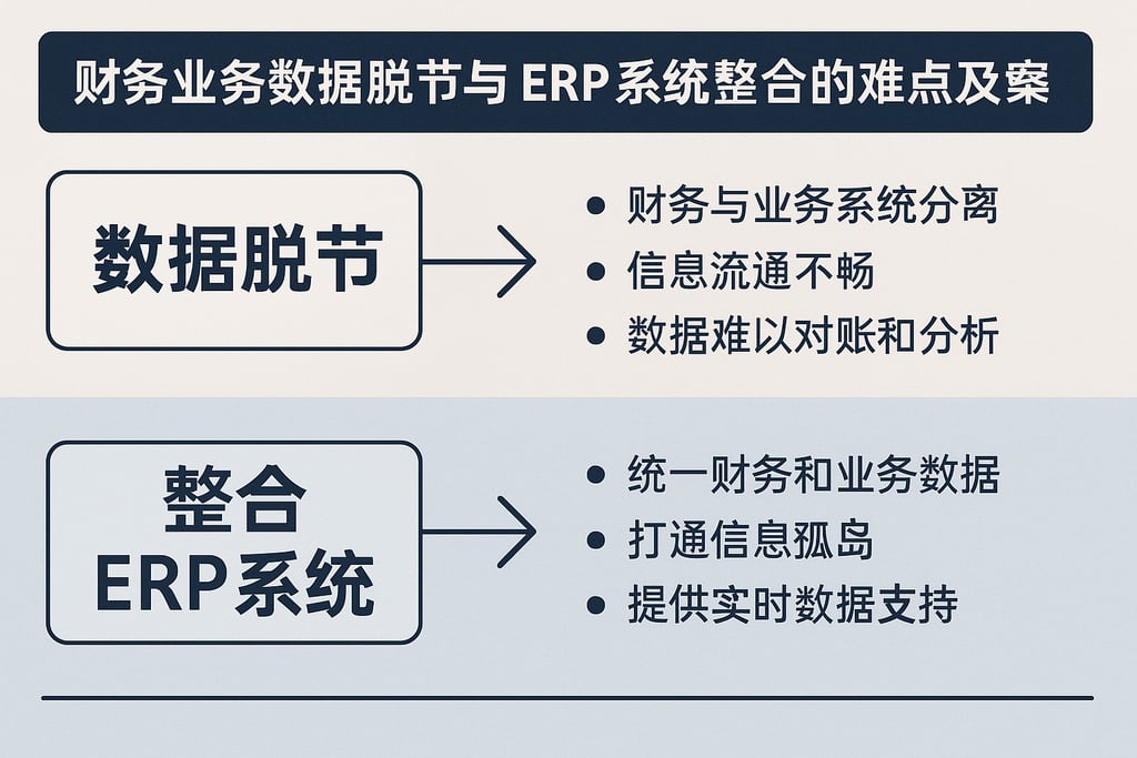 财务业务数据脱节与ERP系统整合的难点及解决方案
