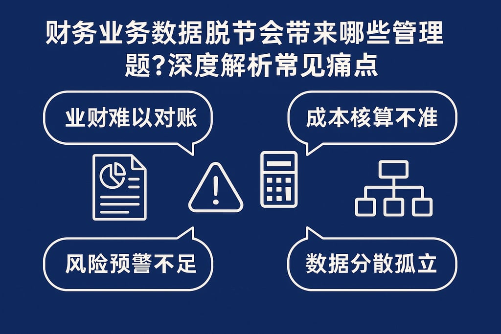 财务业务数据脱节会带来哪些管理难题？深度解析常见痛点