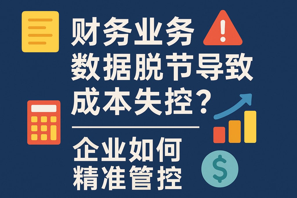 财务业务数据脱节导致成本失控？企业如何精准管控