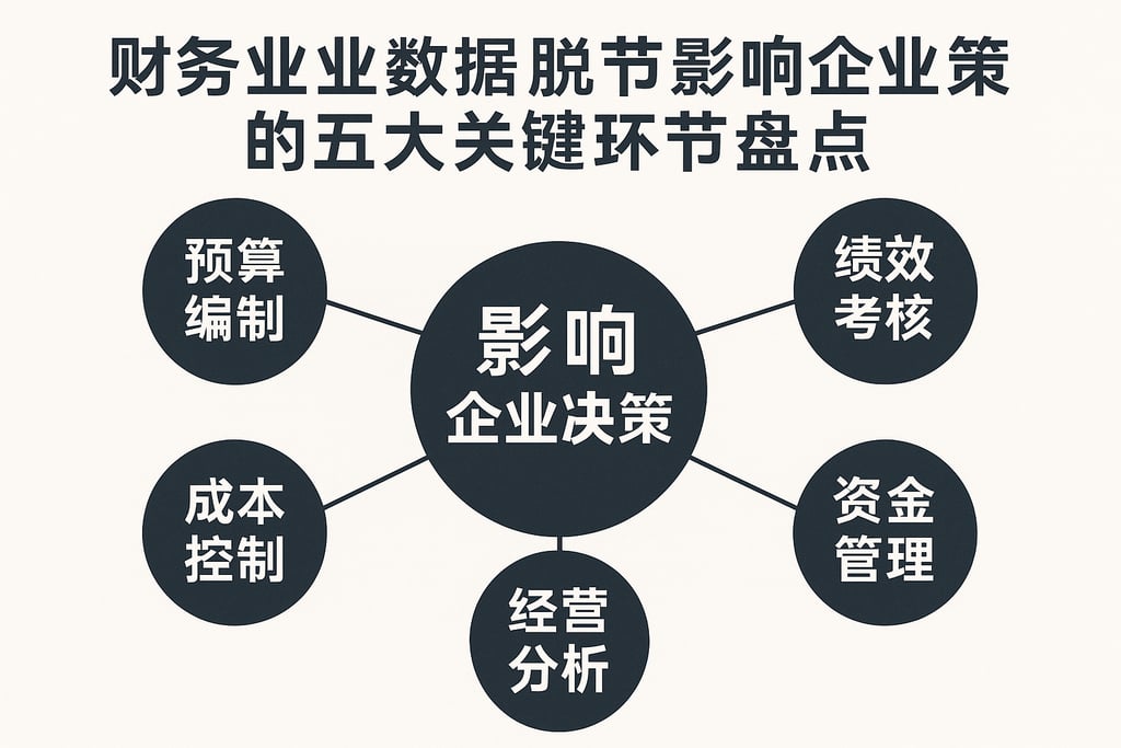财务业务数据脱节影响企业决策的五大关键环节盘点
