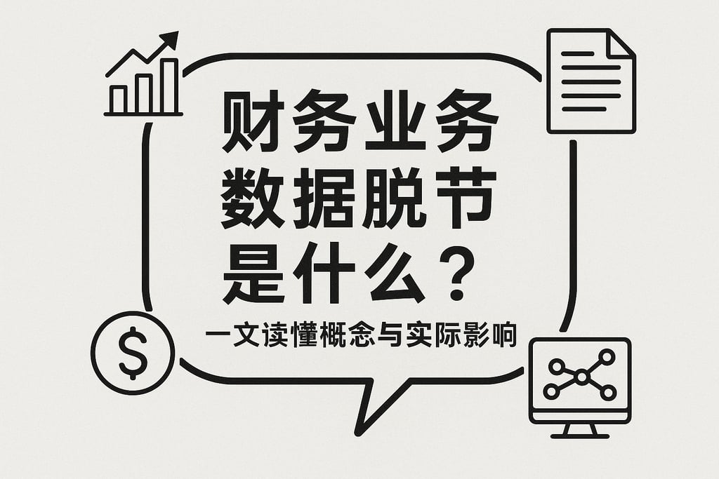 财务业务数据脱节是什么？一文读懂概念与实际影响