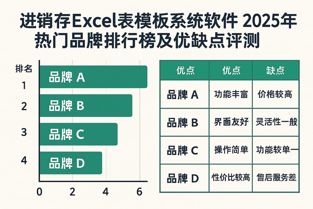 进销存excel表模板系统软件2025年热门品牌排行榜及优缺点评测