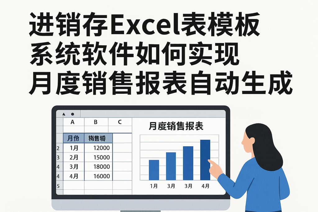 进销存excel表模板系统软件如何实现月度销售报表自动生成