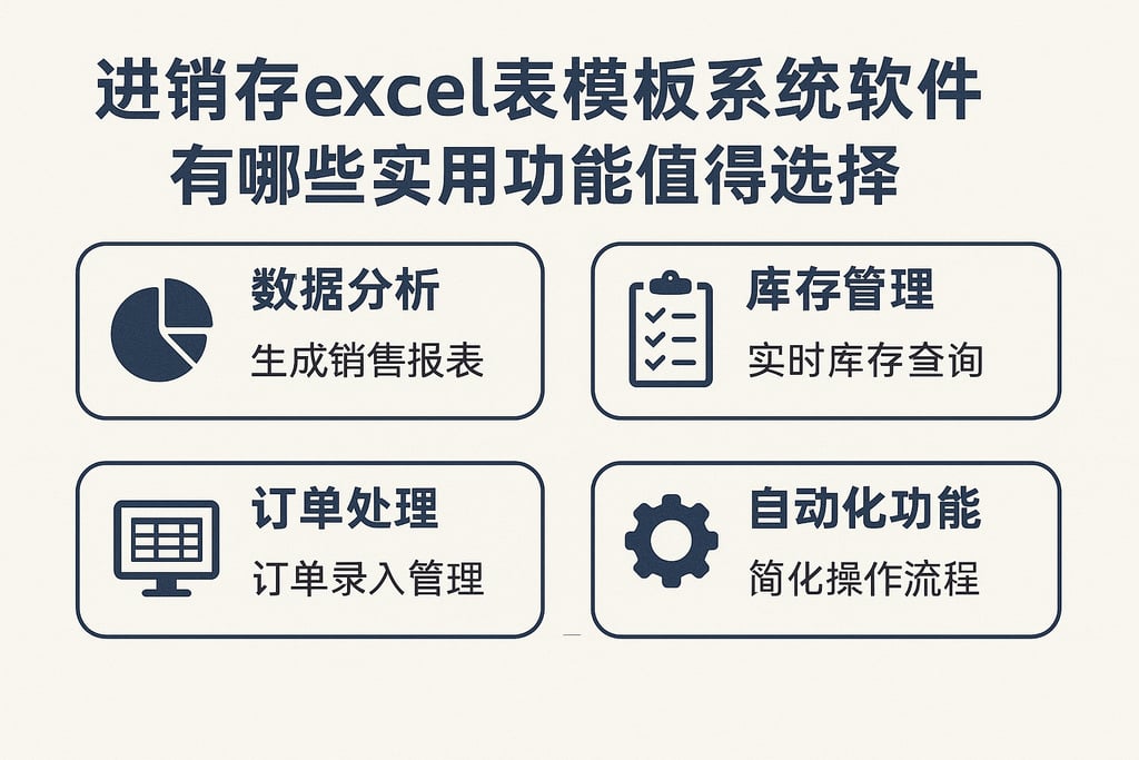 进销存excel表模板系统软件有哪些实用功能值得选择