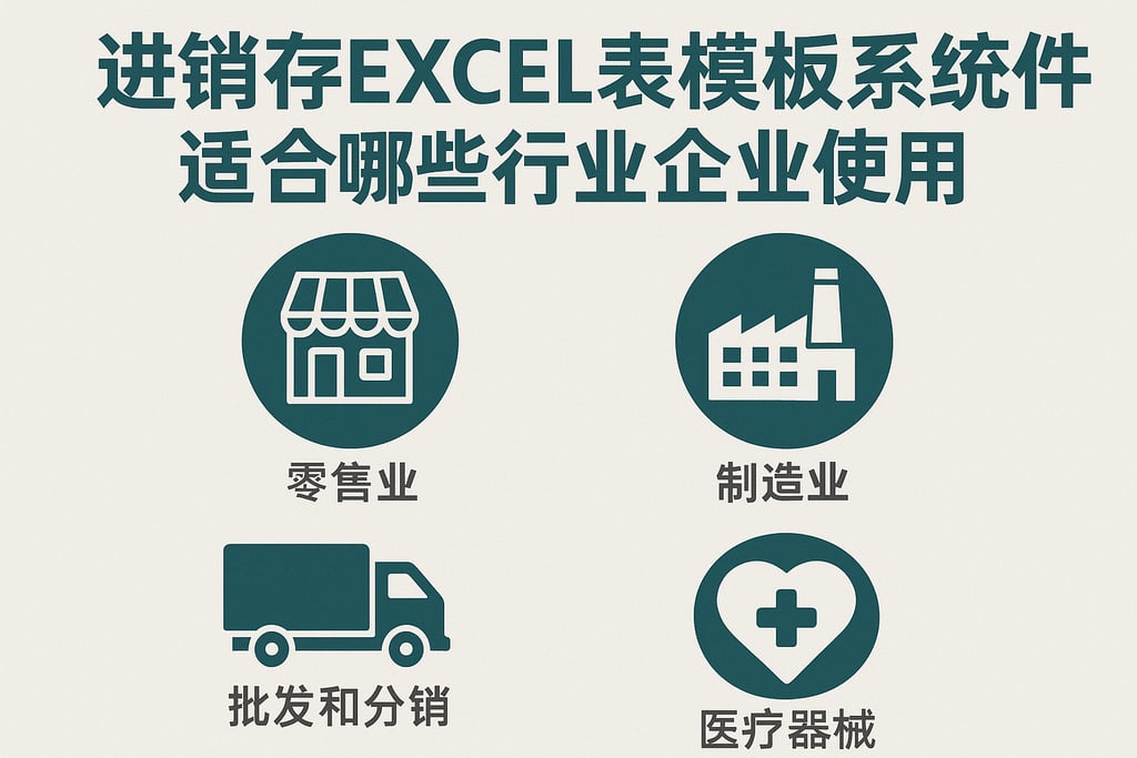 进销存excel表模板系统软件适合哪些行业企业使用