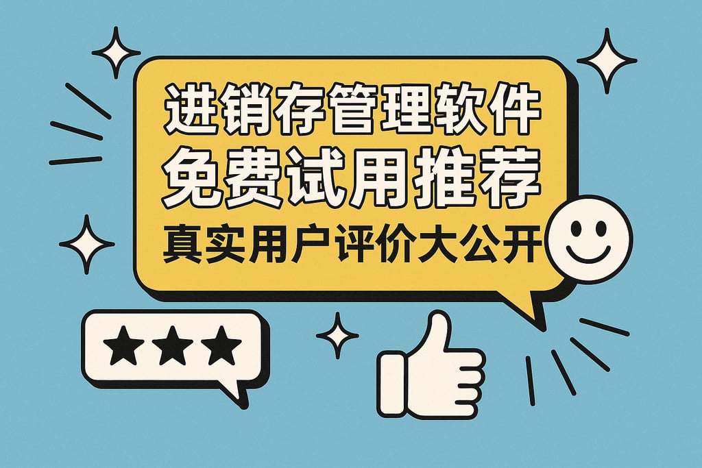 进销存管理软件免费试用推荐，真实用户评价大公开