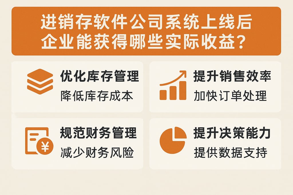 进销存软件公司系统上线后企业能获得哪些实际收益？