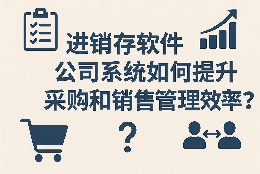进销存软件公司系统如何提升采购和销售管理效率？
