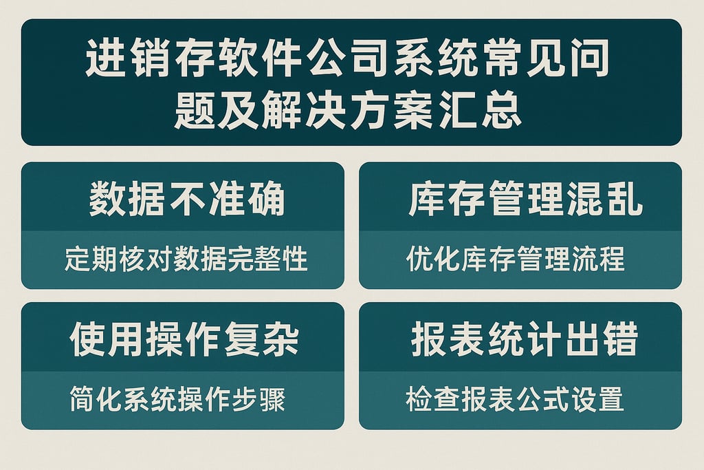 进销存软件公司系统常见问题及解决方案汇总