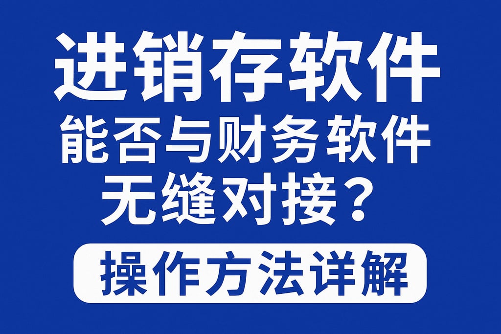 进销存软件公司系统能否与财务软件无缝对接？操作方法详解