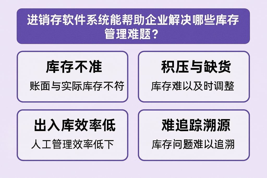 进销存软件公司系统能帮助企业解决哪些库存管理难题？