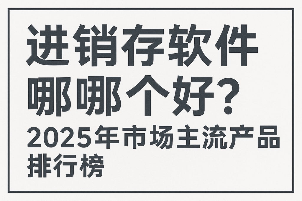 进销存软件哪个好？2025年市场主流产品排行榜