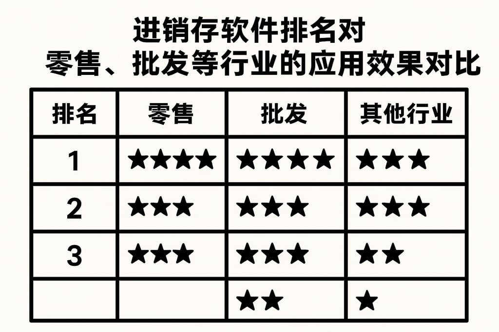 进销存软件排名对零售、批发等行业的应用效果对比