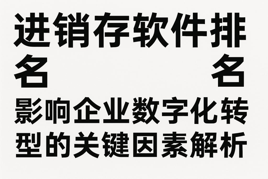 进销存软件排名影响企业数字化转型的关键因素解析