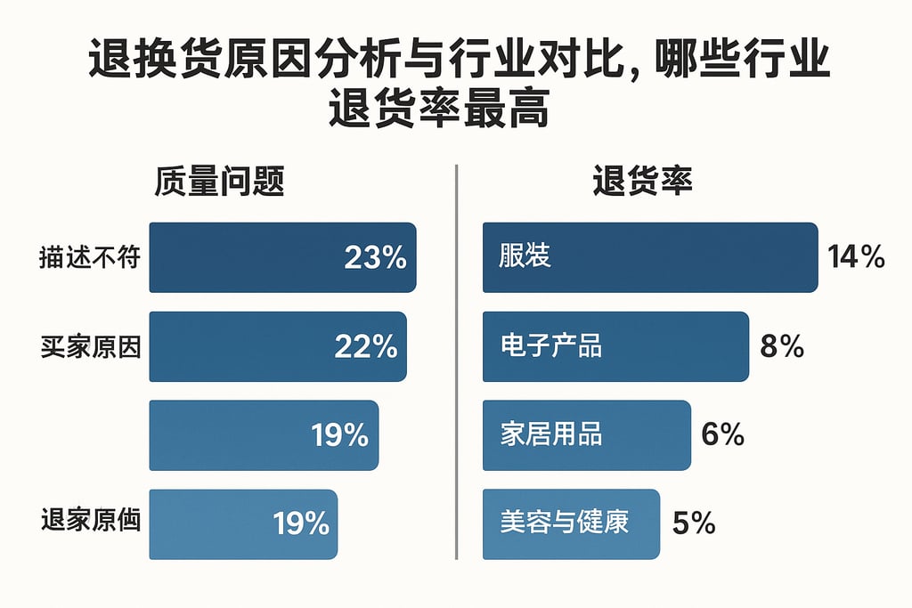 退换货原因分析与行业对比，哪些行业退货率最高