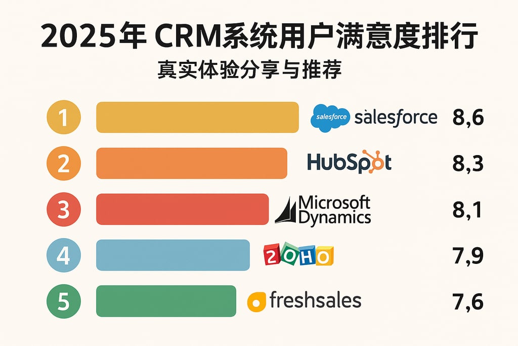 2025年CRM系统用户满意度排行榜，真实体验分享与推荐