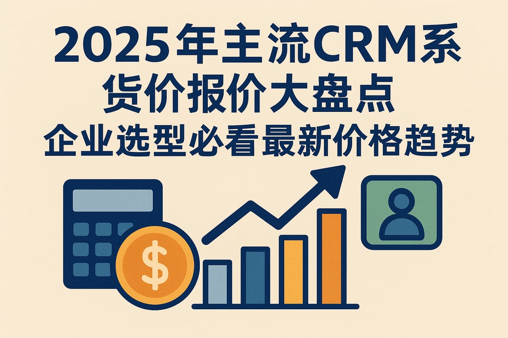 2025年主流CRM系统报价大盘点，企业选型必看最新价格趋势