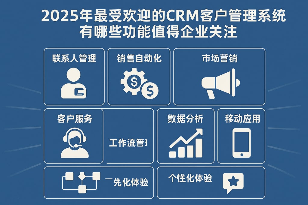 2025年最受欢迎的crm客户管理系统有哪些功能值得企业关注