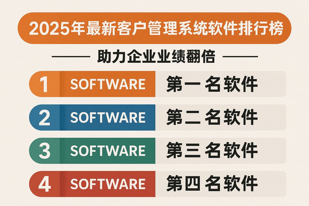 2025年最新客户管理系统软件排行榜，助力企业业绩翻倍