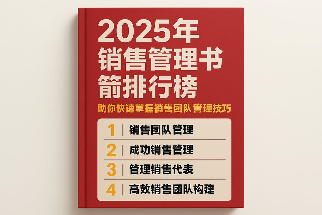 2025年销售管理书籍排行榜，助你快速掌握销售团队管理技巧