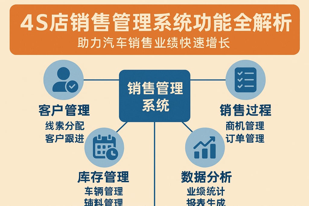 4s店销售管理系统功能全解析，助力汽车销售业绩快速增长