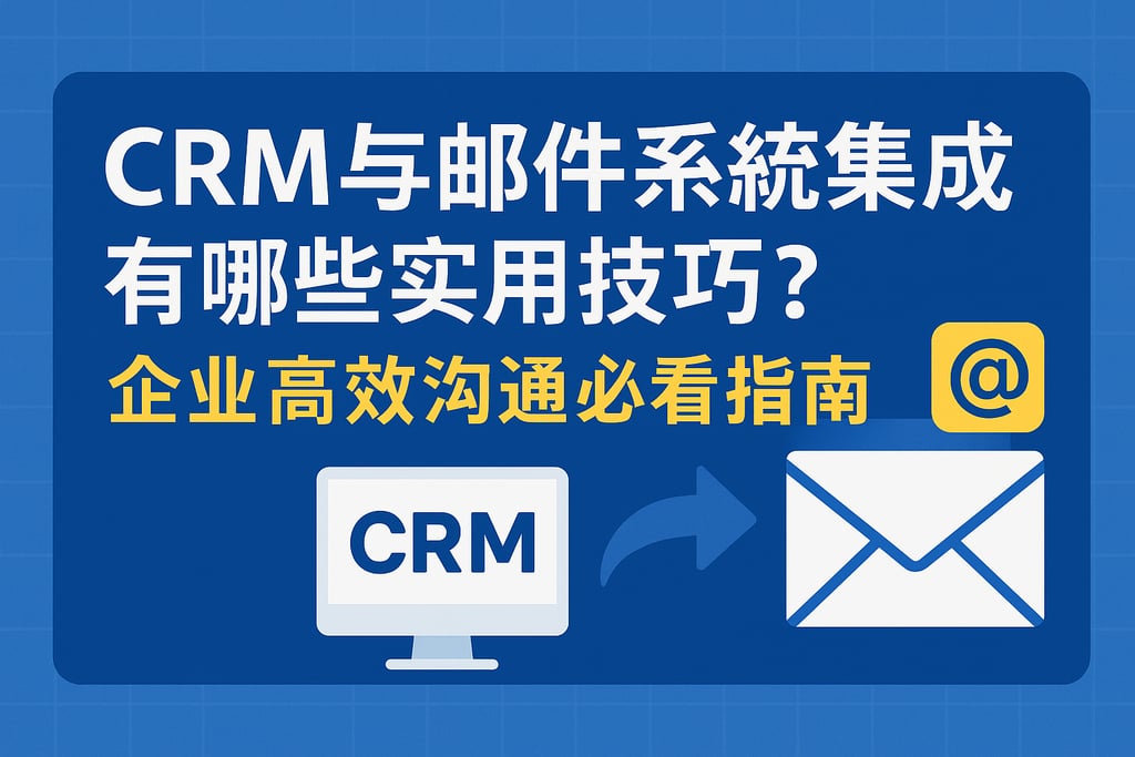 CRM与邮件系统集成有哪些实用技巧？企业高效沟通必看指南