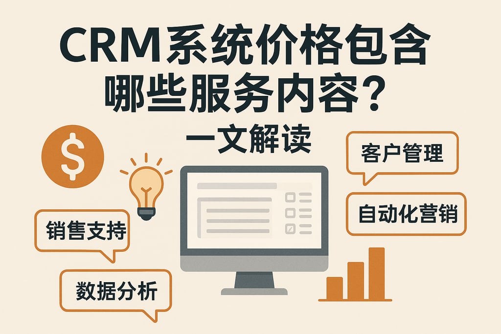 CRM系统价格包含哪些服务内容？一文解读