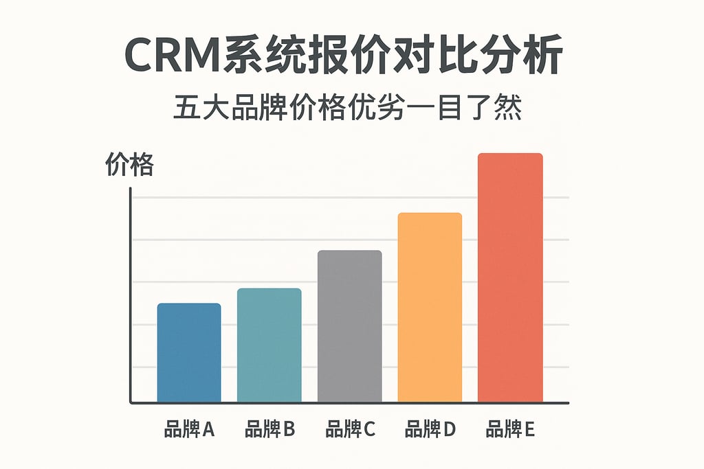 CRM系统报价对比分析，五大品牌价格优劣一目了然