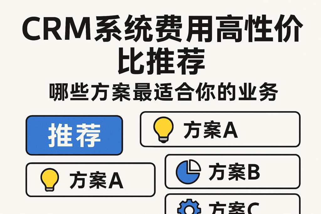CRM系统费用高性价比推荐，哪些方案最适合你的业务
