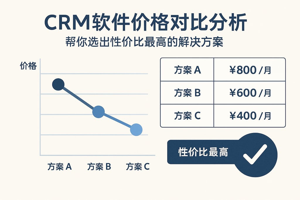 CRM软件价格对比分析，帮你选出性价比最高的解决方案
